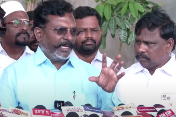 பாஜகவை கழற்றி விட தயாராகும் அதிமுக? சந்தேகத்தை கிளப்பும் திருமாவளவன் | Thiruma Doubt Admk Exit From Alliance For Tvk