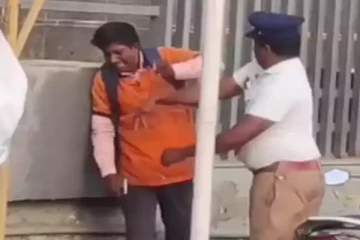 உணவு டெலிவரி ஏஜென்டை கன்னத்தில் அறைந்த போக்குவரத்து கான்ஸ்டேபிள் கைது! இணையத்தில் வைரலான காட்சி