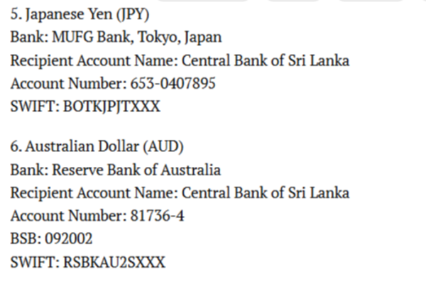 විපතට පත් ජනතාවට උපකාර කිරීම සඳහා නිකුත් කළ බැංකු ගිණුම් අංක ටික මෙන්න | Bank Account Details To Help Victims