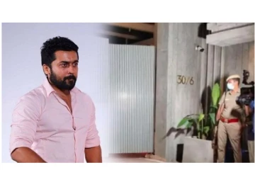 ‘ஜெய்பீம்’ பட சர்ச்சை - நடிகர் சூர்யா எங்கு சென்றாலும் கூடவே செல்லும் துப்பாக்கி ஏந்திய போலீஸ்