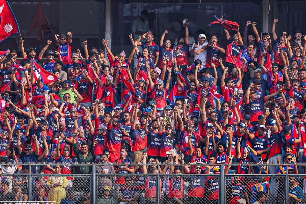 இந்திய - வான்கடே மைதானத்தை கைப்பற்றிய நேபாள ரசிகர்கள் | T20 Wc Nepali Fans Take Over Wankhede Stadium