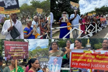 நீதி கோரி கவனயீர்ப்பு ஆர்ப்பாட்டத்தில் ஈடுபட்ட வலிந்து காணாமல் ஆக்கப்பட்டவர்களின் உறவுகள்!