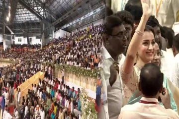 த்ரிஷா முதல் சங்கீதா வரை - விஜய்யின் முதல்வர் பதவியேற்பில் களைகட்டிய கூட்டம்