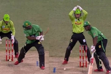 மிடில் ஸ்டம்பில் பந்து பட்டும் இப்படி ஆயிடுச்சே... தலையில் கையை வைத்த கீப்பர் - வைரலாகும் வீடியோ