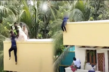 செல்போனை பிடுங்கிய அப்பா - மாடியில் இருந்து குதிக்க முயன்ற சிறுமியை பாய்ந்து பிடித்த இன்ஸ்பெக்டர்..!