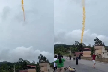 சீனாவில் குடியிருப்பு பகுதியில் விழுந்த ராக்கெட் பாகம்.., அலறியடுத்து ஓடிய மக்கள்