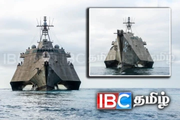 இலங்கையில் நிலை நிறுத்தப்பட்ட அமெரிக்காவின் முன்னணி போர்கப்பல்!