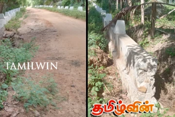 முல்லைத்தீவில் கிராமிய வீதி ஒன்றின் முடிக்கப்படாத கட்டுமானத்தால் பாதிப்படையும் மக்கள்