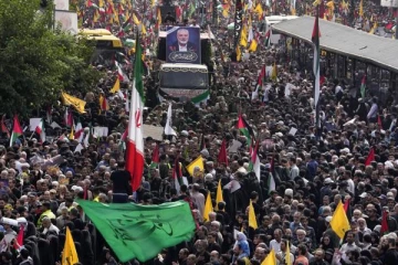 ஹமாஸ் தலைவரின் இறுதி ஊர்வலத்தில் குவிந்த மக்கள் கூட்டம்