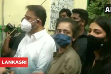 மகள்களுடன் நீண்ட வரிசையில் காத்திருந்து வாக்களித்தார் கமல்ஹாசன்