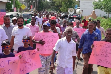 மன்னாரில் அரசாங்கத்திற்கு எதிராக போராட்டம் முன்னெடுப்பு (Photos)