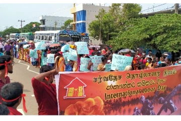 கிளிநொச்சியில் பல கோரிக்கைகளை முன்வைத்து தமிழ்த் தேசிய கூட்டு மேதின பேரணி (Photos)