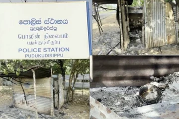 முல்லைத்தீவில் லொட்டரி விற்பனை நிலையம் தீக்கிரை