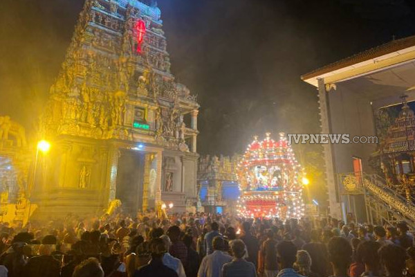 கோலாகலமாக நடைபெற்ற தெல்லிப்பழை துர்க்காதேவி கைலாச வாகனத் திருவிழா! | Jaffna Tellippalai Durga Devi Festival