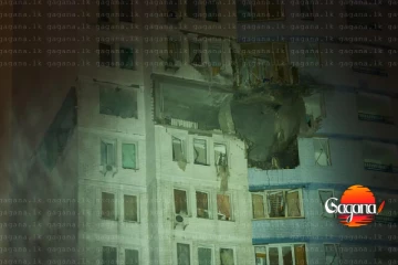 යුධ ගිනි මැද රුසියාවේ තෙල් ගබඩාවකුත් ඇවිලෙයි - විශාල ගින්නක්