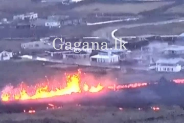 අයිස්ලන්තයේ ගිනි කඳු පිපිරීමකින් සම්පූර්ණ නගරයක්ම යටවෙයි.