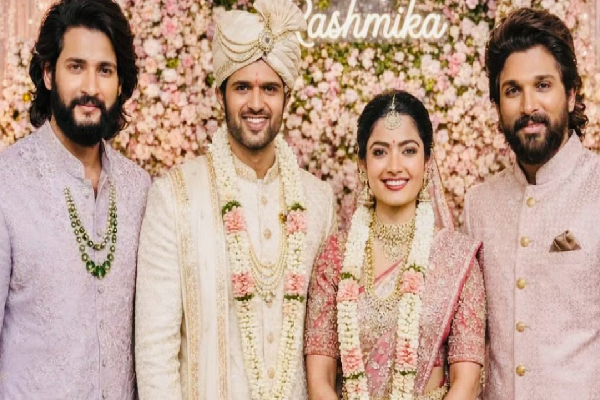 திருமண பந்தத்தில் இணைந்த விஜய் தேவரகொண்டா- ராஷ்மிகா மந்தனா | Vijay Deverakonda Rashmika Mandanna Wedding