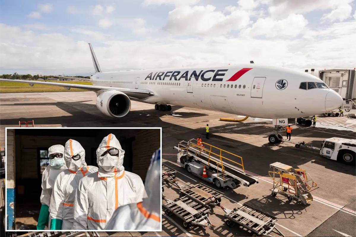 அவசரமாக கனடாவுக்குத் திருப்பி விடப்பட்ட ஏர் பிரான்ஸ் விமானம்! | Air France Flight Diverted To Canada Ebola Risk அவசரமாக கனடாவுக்குத் திருப்பி விடப்பட்ட ஏர் பிரான்ஸ் விமானம்! | Air France Flight Diverted To Canada Ebola Risk