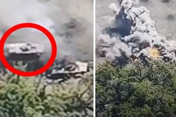 சீறிச்சென்ற ரஷ்யா டாங்கிகளை தாக்கி சிதறடித்த உக்ரைன்! வெளியான வீடியோ ஆதாரம்