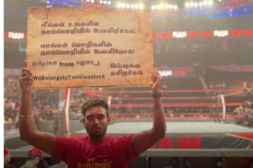‘இங்கிலீஷ் பேசினாலும் தமிழன்டா’ - wwe நிகழ்ச்சியில் ஒலித்த தமிழ்