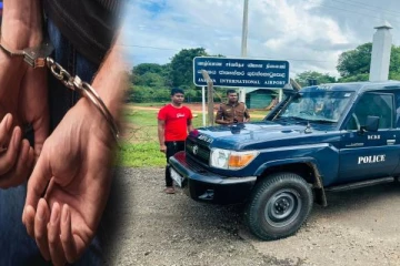 யாழில் வன்முறைச் சம்பவங்களுடன் தொடர்புடைய இளைஞன் விமான நிலையத்தில் கைது