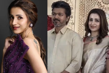 விஜய் தொடர்பான கேள்வி.. நடிகை திரிஷா என்ன செய்துள்ளார் பாருங்க..