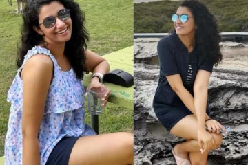 ஆஸ்திரேலியா ட்ரிப்!! கங்காருவுடன் சாப்பிட்ட பிரியா பவானி சங்கர்.. புகைப்படங்கள்..