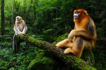 பாரிசில் உள்ள மிருகக்காட்சிச்சாலையில்  பலரையும் கவர்ந்த  தங்க குரங்கு குட்டிகள்!