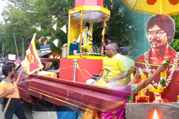 மற்றுமொரு இனமுறுகலை ஏற்படுத்தும் வகையிலேயே ஊர்திப்பயணம் மேற்கொள்ளப்படுகிறது: தயாசிறி ஜயசேகர சுட்டிக்காட்டு | Thileepan Remembrance Day