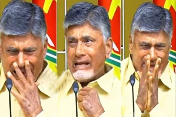 செய்தியாளர் சந்திப்பில் கண்ணீர் விட்டு அழுத சந்திர பாபு நாயுடு