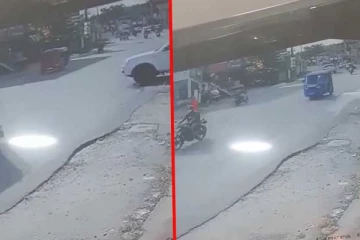 மூன்று வாகனங்கள் மோதியதில் இளம் பெண் மரணம்