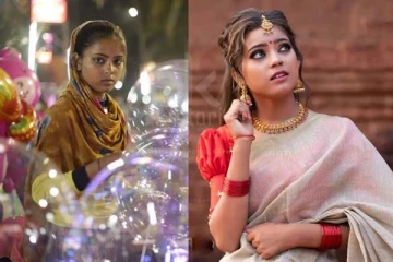 பலூன் விற்ற பெண்: வைரலான ஒற்றை புகைப்படம்! மொடலாக மாறிய தருணம்