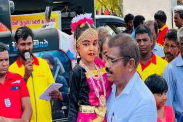 கிளிநொச்சியில் ஜனாதிபதி தேர்தல் தமிழ்ப் பொது வேட்பாளருக்கு அமேக வரவேற்பு!