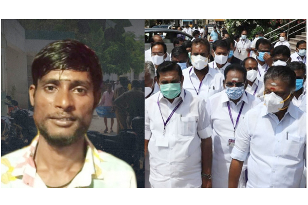 விசாரணை கைதி விக்னேஷ் உயிரிழப்பு விவகாரம் - சட்டப்பேரவையில் அதிமுக வெளிநடப்பு - தமிழ்நாடு