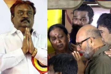 ஐயோ என விஜயகாந்த் உடலைப் பார்த்து கதறிய நடிகர் சத்யராஜ்!