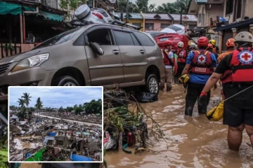 பிலிப்பைன்ஸை சூறையாடிய கல்மேகி சூறாவளி: மீட்பு ஹெலிகாப்டர் விழுந்து நொறுங்கி விபத்து