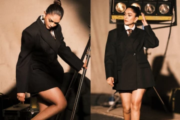 ஹாட் & ட்ரெண்டி உடையில் மிருனாள் தாகூர்! அழகிய ஸ்டில்கள்