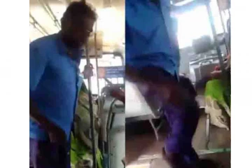 நிற்காமல் சென்ற அரசு பேருந்து - தட்டிக் கேட்ட பெண்ணை செருப்பை கழற்றி அடிக்க பாய்ந்த ஓட்டுநர்!