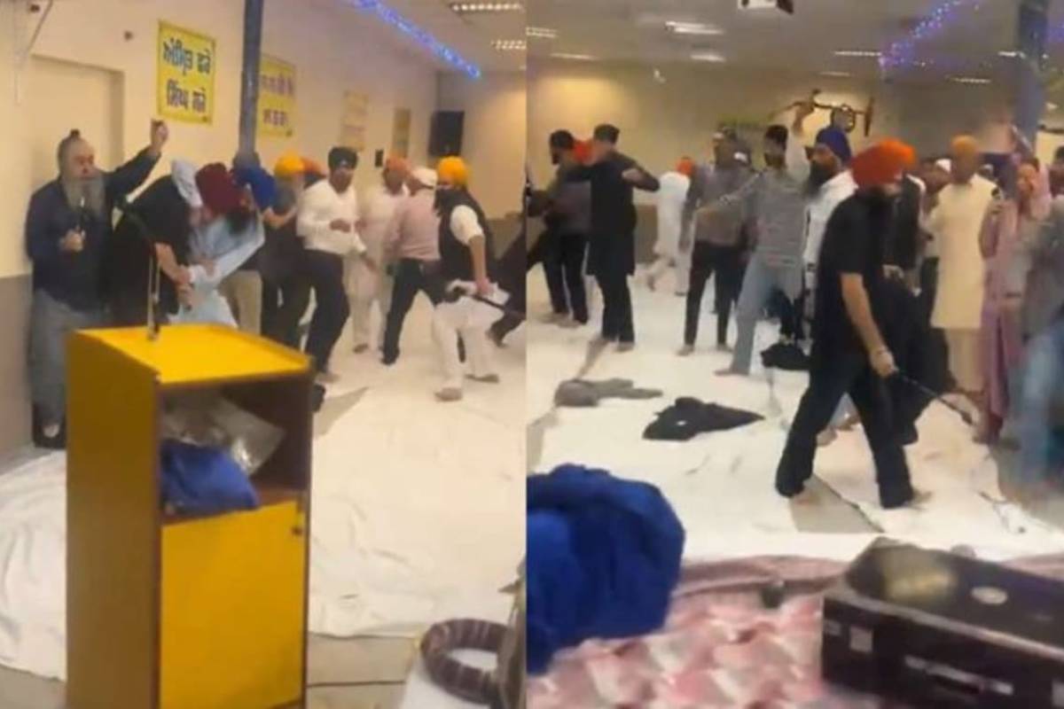 ஜேர்மனியில் சீக்கியர்களிடையே மோதல்: வெளியாகியுள்ள காட்சிகள் | Clashes Between Sikhs Inside Germany Gurdwara