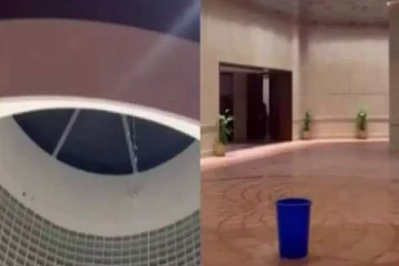 புதிய நாடாளுமன்றம்..புகுந்த மழைநீர்; வாலி வைத்து பிடித்த அவலம் - மக்களவை செயலகம் விளக்கம்!