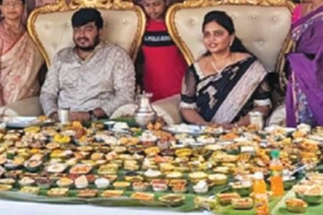 தலைப்பொங்கலுக்கு 470 வகை உணவு.. மாப்பிள்ளையை திக்குமுக்காட வைத்த பெண் வீட்டார் !