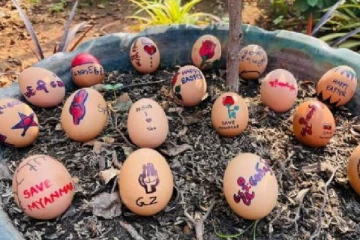 மியன்மாரில் ஈஸ்டர் முட்டை போராட்டத்தை முன்னெடுத்துள்ள மக்கள் - இப்படிக்கு உலகம்