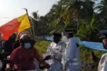 பொலிஸாரின் வழித்தடையையும் மீறி மாங்குளம் நோக்கி விரையும் பேரணி!
