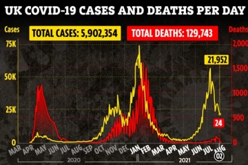 பிரித்தானியாவின் கோவிட் நிலவரம்! வெளியாகியுள்ள புதிய தரவுகள்