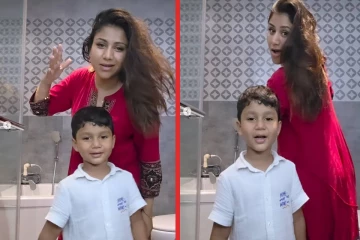 மகனுடன் ஆல்யா மானசா செய்த வேலையை பாருங்க... படு வைரலாகும் காணொளி!