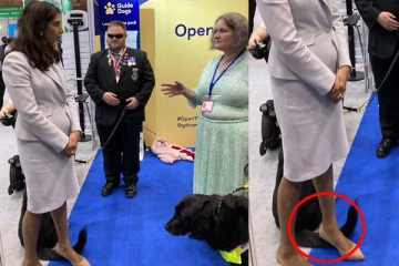 நாய்களிடம் மன்னிப்புக் கேட்டுக்கொண்டுள்ள பிரித்தானிய உள்துறைச் செயலர்: ஒரு சுவாரஸ்ய தகவல்