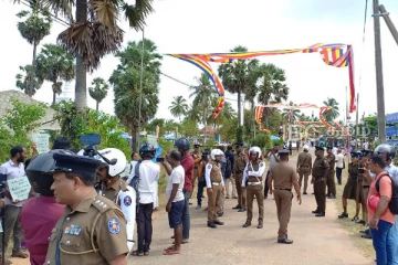 சவேந்திர சில்வாவின் யாழ் வருகைக்கு எதிராக மக்கள் போராட்டம்