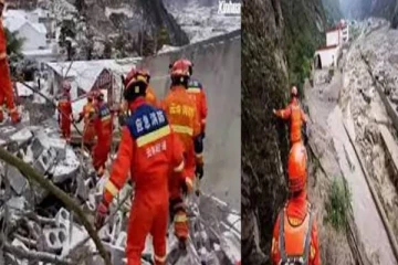 சீனாவில் நிலச்சரிவு: இரவோடு இரவாக உயிரோடு புதைந்தவர்களை மீட்கும் பணிகள் தீவிரம்