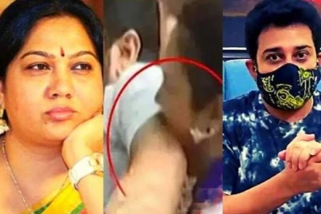 பொது இடத்தில் நடிகரின் கையை கடித்த நடிகை - அதிர்ச்சி வீடியோ