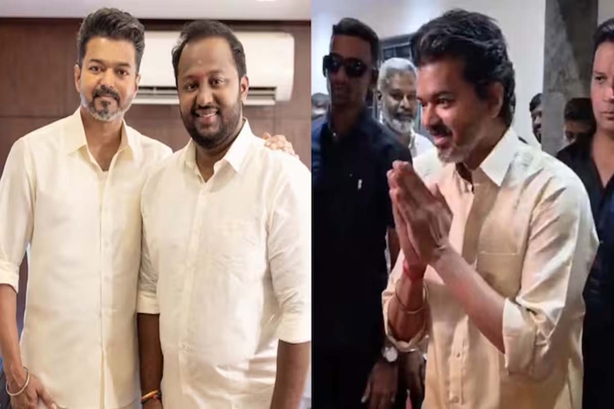பாரம்பரிய உடையில் அலுவலகத்தி்ற்கு வந்த முதல்வர் விஜய்.. இதுதான் காரணமா. | Reason For Vijay Coming In Traditional Dress